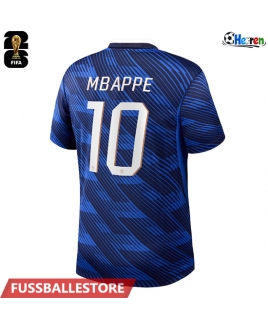 Günstige Frankreich Kylian Mbappe #10 Heimtrikot WM 2026 Kurzarm